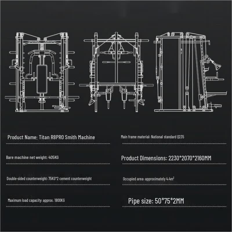 Commercial Multi-Functional Smith Machine