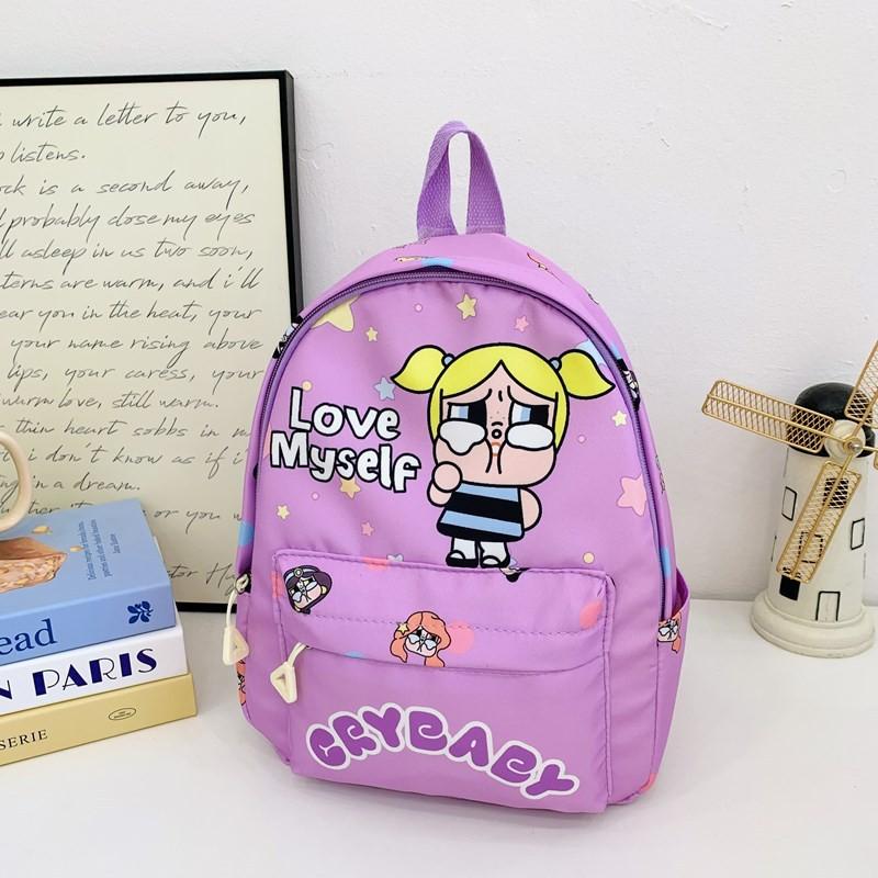 Милый мультяшный детский рюкзак с принтом плачущего кролика для дошкольников