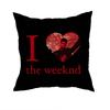 The Weeknd XO Наволочка Антипылевой клещ Наволочка Невидимая молния Шелковистый короткий плюш Чехол для диванной подушки