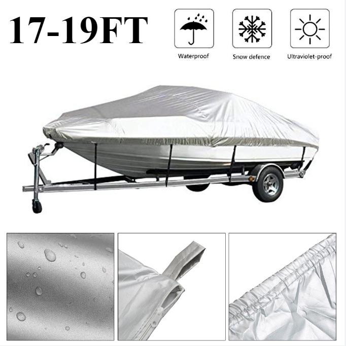 Чехол для яхты, лодки, водонепроницаемый, 11-22 футов, чехол для лодки Barco, устойчивый к ультрафиолетовому излучению, прочный, 210D, морской, прицепной, парусиновый, аксессуары для лодок