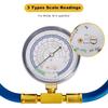 Belleone R134A Refrigerant Recharge Kit, AC Recharge Hose Kit With Gauge, R134A Freon Can Tap Recharging Hose With Detachable R134A Quick Coupler For