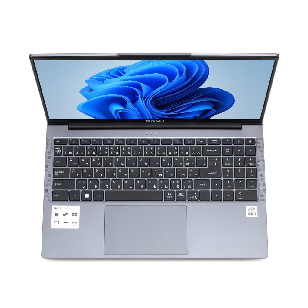 Ноутбук Windows 11 Office Core i3 10-го поколения PCIe Gen 256 ГБ ЦП GM-JAPAN/M.2 3.0 SSD/15,6 дюйма/8 ГБ памяти/WIFI/USB-C/HDMI/веб-камера/GMJ-15-3