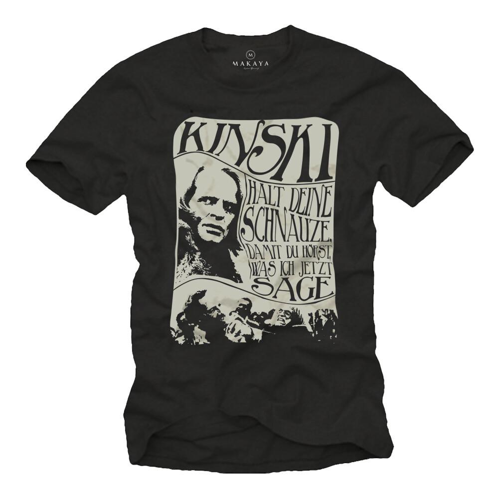 Funny Sayings Mens Klaus Kinski T-shirt Fun Men Cult Movie Shirt
