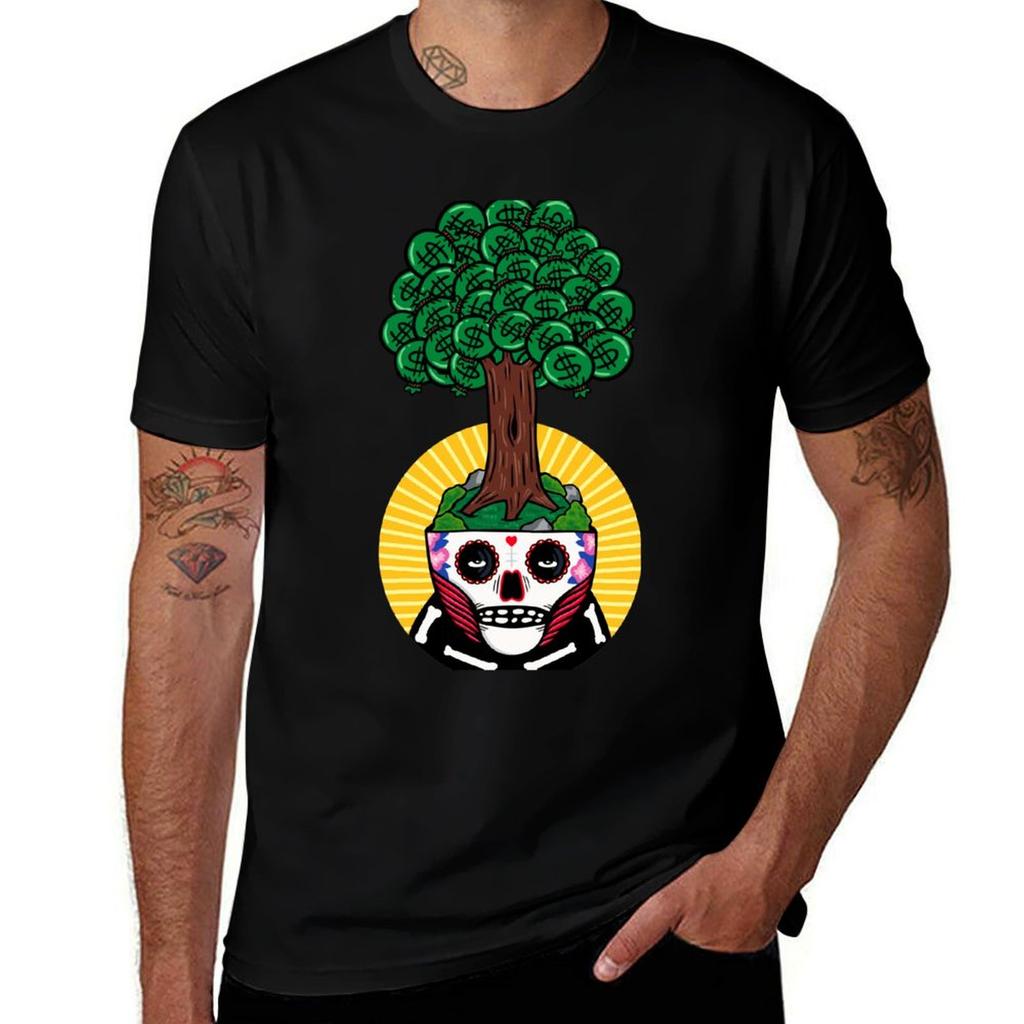 Money Tree TShirt Classic Crew Neck Cotton TShirt