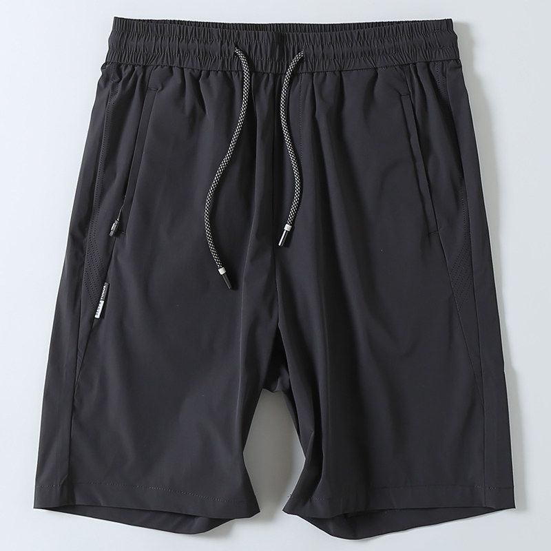 Export Company Factory Tail Single Ice Silk Elastic Breathable Beach Shorts Men's Summer All-Matching Casual Sports Fifth Pants