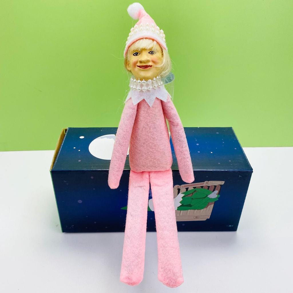 Unique Hand-sculpted Felt Christmas Elf Doll For Home Decoration