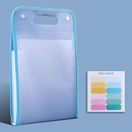 Expanding File Folder 13 Pockets Accordion File Organizer with Handle Plastic Clear Document Organizer Hold A4 Letter Size Paper