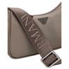 Emporio Armani Asv Молния с логотипом Нейлоновая мини-сумка кросс-боди Мужские сумки Коричневый EM001808-AF13454-U6200