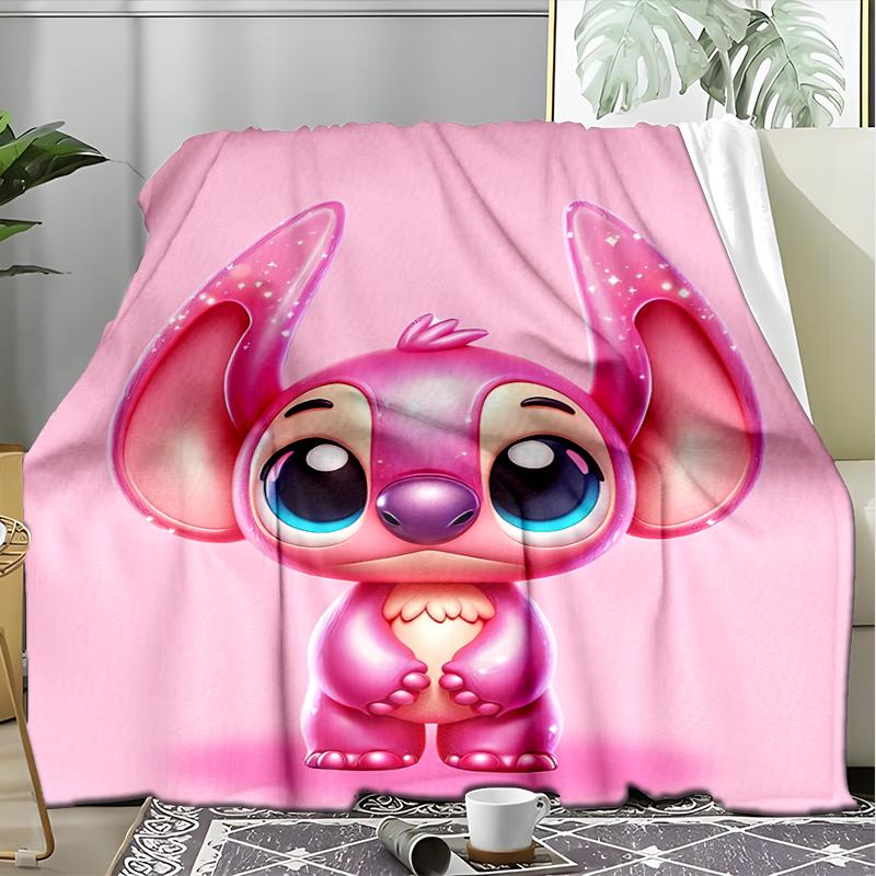 Stitch Fantasy Flannel Fleece Blanket Cozy Warm Throw Blanket For Couch Bed Travel All Season Use