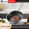 Kangbahe Honeycomb Non-Stick 304 Stainless Steel Frying Pan - Double-Sided for Pancakes & Steaks