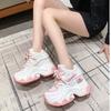 Women High Platform Leather Sneakers New Shoes 10CM Thick Sole Casual Shoes Chunky Dad Sports Sneakers