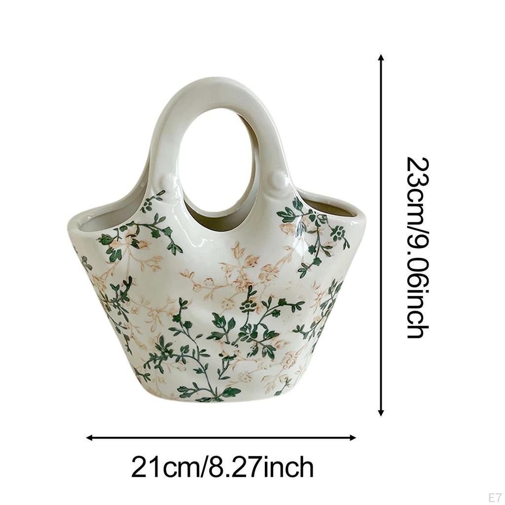 Керамическая китайская цветочная ваза фермерская декоративная