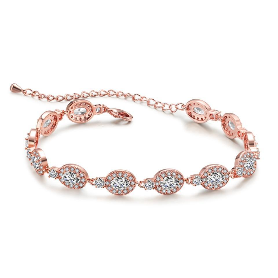 ZAKOL Exquisite Fashion Copper Micro-set CZ Zircon Bracelet For Women Simple Temperament Birthday Party Wedding Charm Jewelry