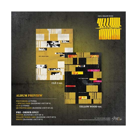 Stray Kids КЛЭ 2 : ЖЕЛТОЕ ДЕРЕВО (CLE2 вер., YELLOWWOOD вер.)