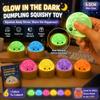 Игрушка-антистресс Pop-Bead Bun Squishy Стиль с блестками Стиль светится в темноте Мини 5,5 см Игрушка для снятия стресса для взрослых, работающих в офисе, портативная