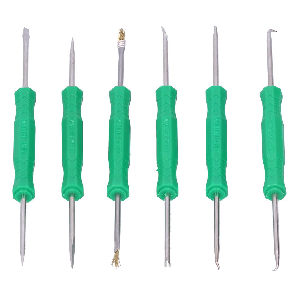 6pcs Professional Electronic Heat Assist Solder Welding Repair Tool Kit for PCB Clean
