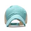 Washed ponytail baseball cap hat women's summer spring and autumn old outdoor sunscreen cap solid color cap