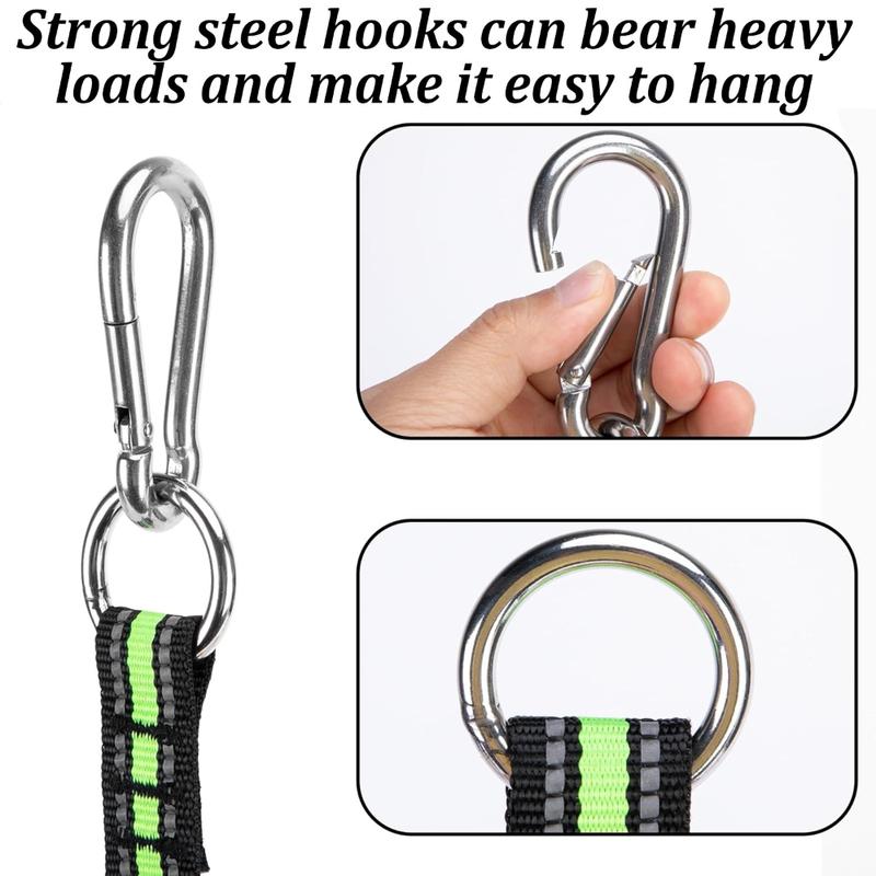 Boat Rope Ladder Heavy Duty Foldable Marine Ladder Portable Nylon Boarding Ladder for Inflatable Boat Pontoon Kayak Yacht