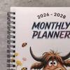 Ежемесячник на 2026-2028 годы Книга-планировщик на 3 года Янв. 2026 - Декабрь. Календарь на 36 месяцев 2028 года с переплетом на двойной спирали для школьной работы