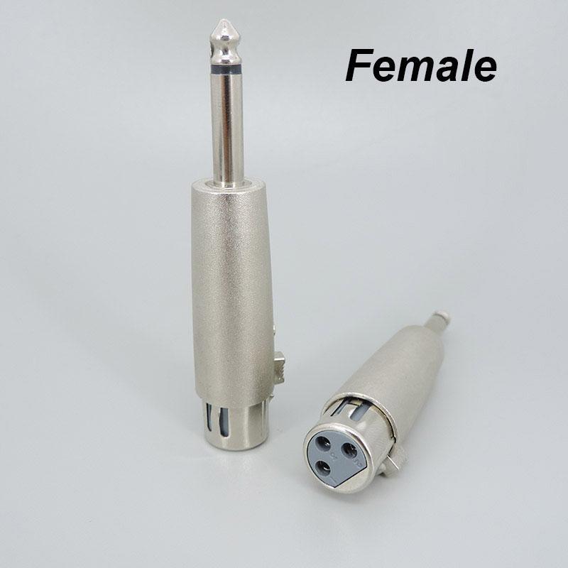 Адаптер микрофона 6,35 мм 6,5 моно на XLR 3-контактный разъем «папа-мама» конвертер 6,5 мм аудио штекер разъем питания розетка a1