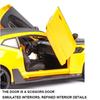 Масштаб 1/24 Camaro, литая под давлением модель автомобиля, игрушечный автомобиль с откатным механизмом, звуком и светом для детей, коллекция подарков для мальчиков и девочек