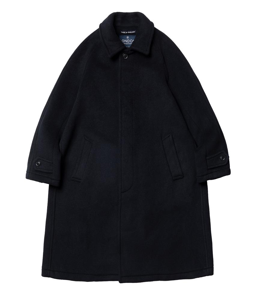 Londontradition Inverted Pleats Wool Coat - Navy Bw 28