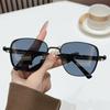 Retro Square-framed Punk Metal Myopia Sunglasses Simplicity Elegant and Versatile UV Resistant Comfortable Durable 0 To -4.0