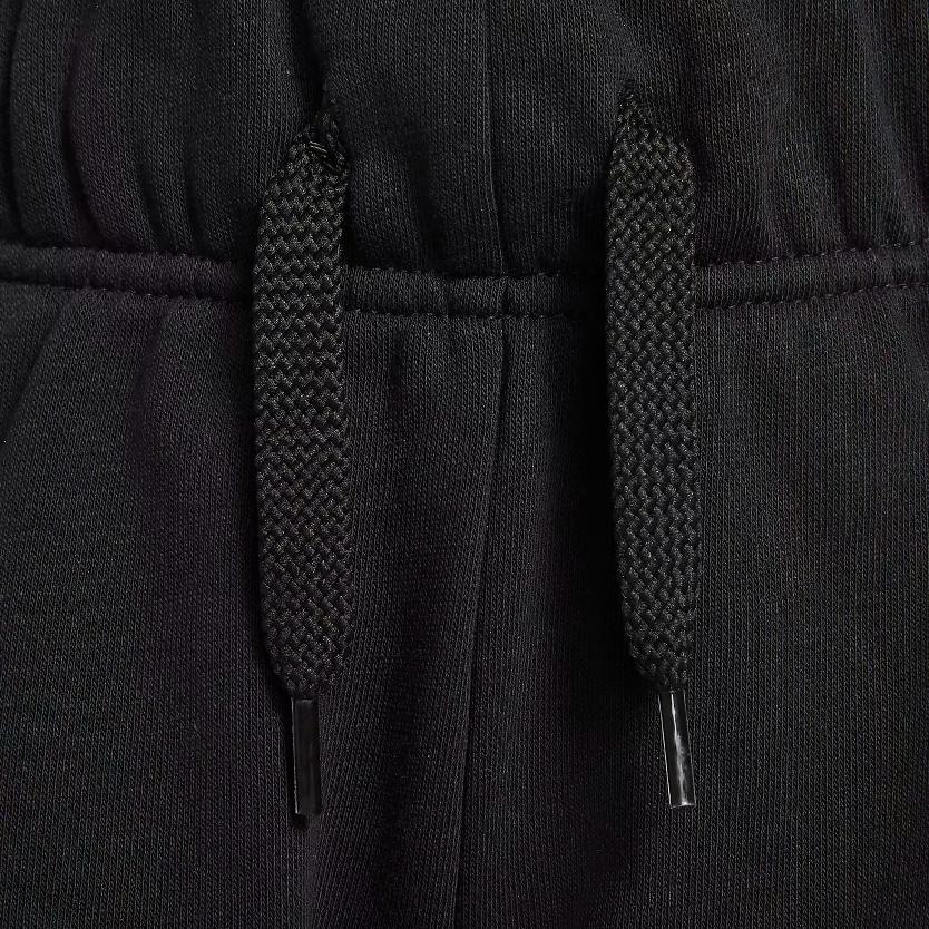 (GS) Nike Logo Printing Drawstring Lacing Sports Shorts Girls Black Kids' DA1405-010