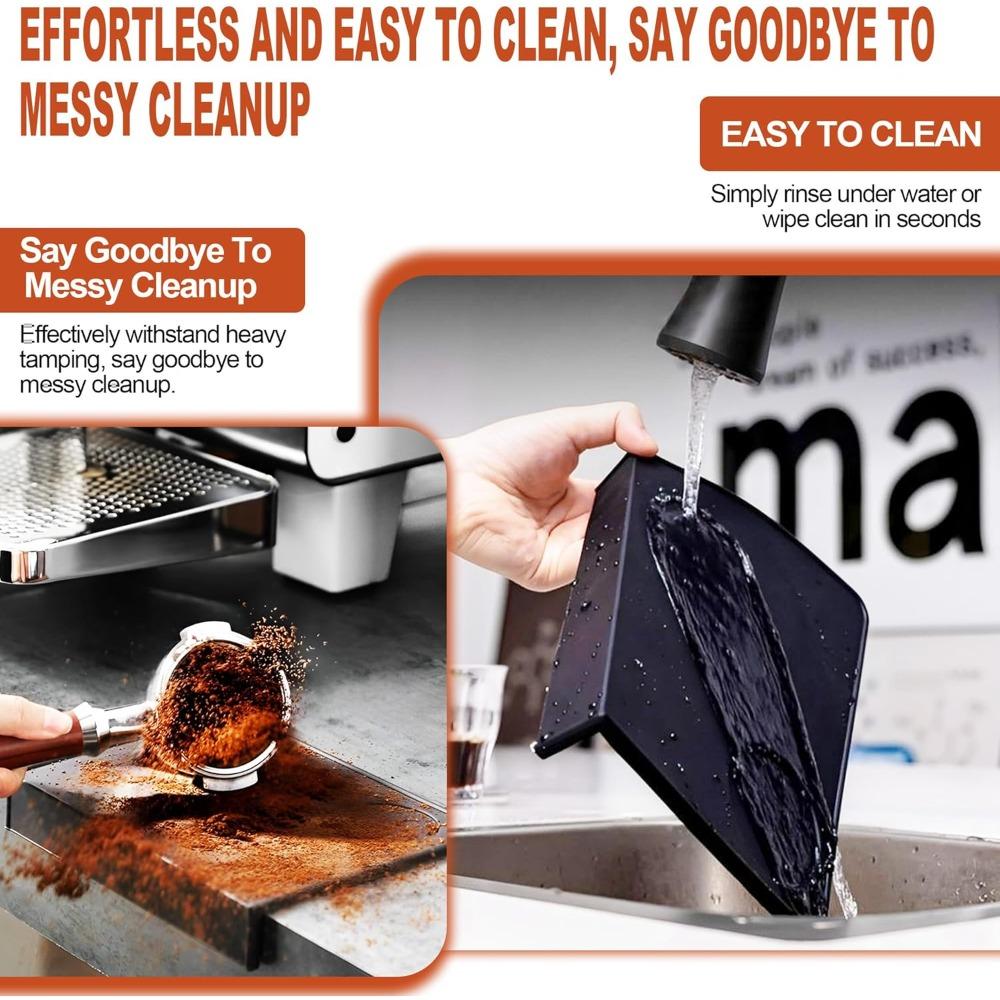 Силиконовый коврик для темперовки эспрессо, противоскользящий коврик для темпера кофе на столешницу, легко моющийся, инструменты бариста, аксессуары для кофе