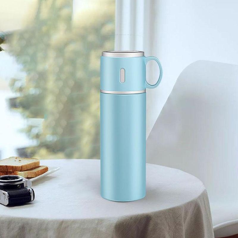 Изолированная чашка из нержавеющей стали, большая емкость, корейская студенческая чашка для воды, простая портативная изолированная чашка для воды в стиле Ins