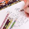 12 шт. канцелярских подарочных карандашей на Хэллоуин с ластиками для письма, ручка для студента, милый деревянный карандаш