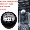 Manual 6 Speed Gear Shift Knob Shifter Black For Peugeot 508 2010-2018 For Citroen C4 Picasso II Accessories 2403.GY 2403GY