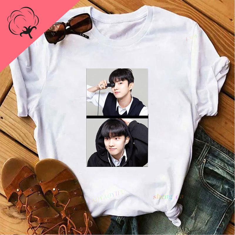 New Arrival Kpop Novelty Trend Camisetas Ji Chang Min The Boyz Hip Hop Streetwear Harajuku New in Tops Cotton Camisa Tee