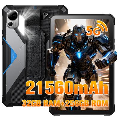 Водонепроницаемый планшет FOSSiBOT DT3 для ванной 32 ГБ ОЗУ 256 ГБ ПЗУ 2K IPS Android 15 Планшет Батарея 21560 мАч 66 Вт Быстрая Dimensity 7300 Android 64 МП Отпечаток пальца