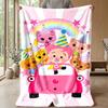 El Payaso Plim Plim Cozy Flannel Blanket, Comfortable Warm Throw Blanket for Bedroom Sofa Home Use