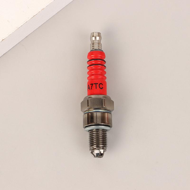 Гоночная свеча зажигания A7Tc D8Tc с 3 электродами Подходит для скутера Gy6 50cc 110cc 125cc 150cc, питбайка, карта, аксессуары для мотоцикла