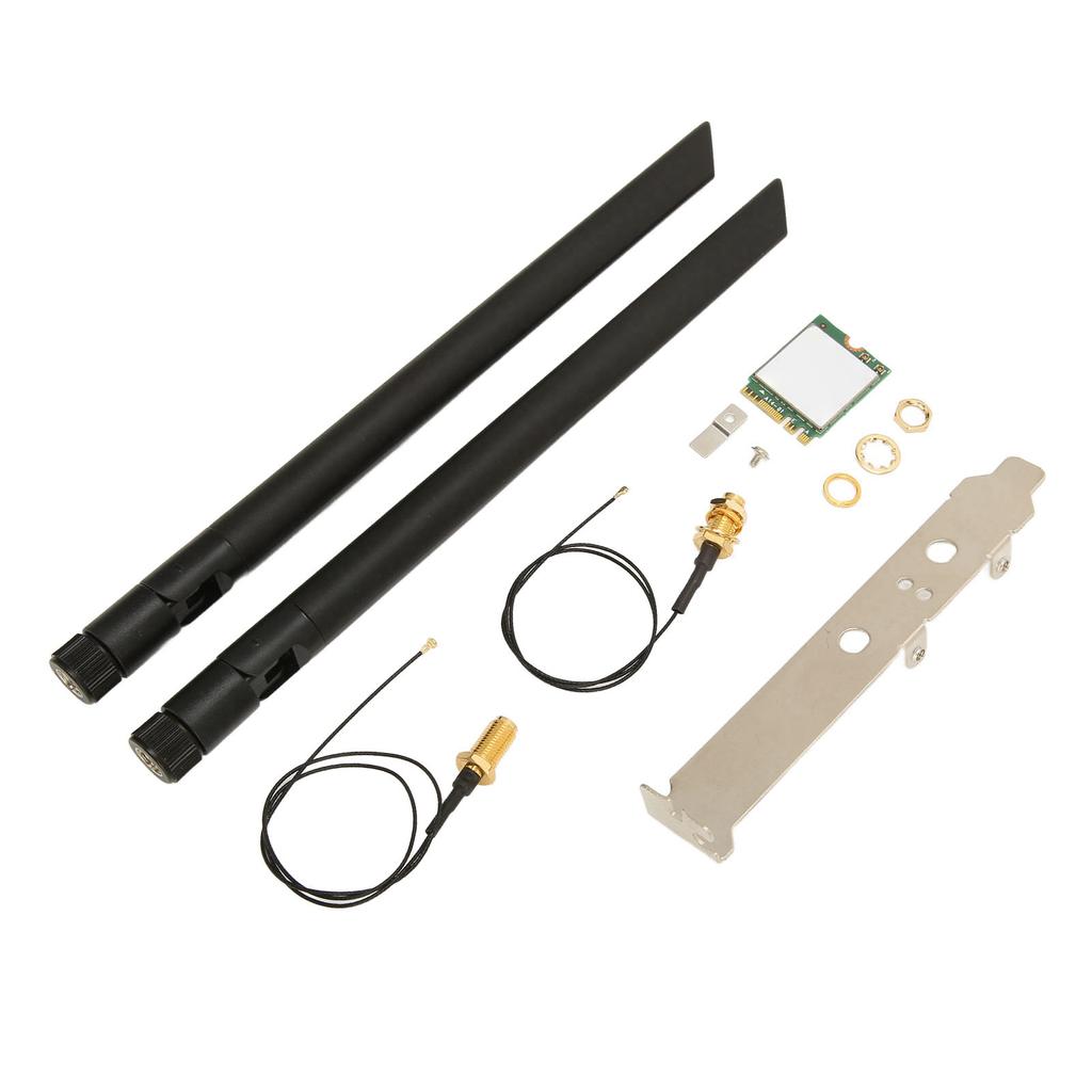 Беспроводная карта WIFI6E 5374M Гигабитная 5G Двухдиапазонная Интерфейс NGFF M2 Сетевая карта с кабелем для подключения антенны Одинарная