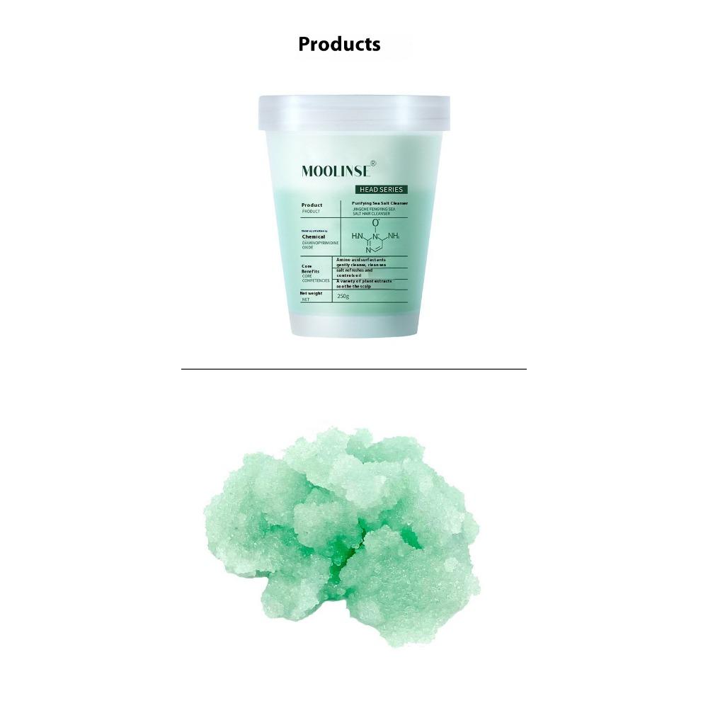 Крем для очищения волос с морской солью, освежающий, контролирующий жирность, пушистый скраб для кожи головы, разглаживающий и увлажняющий домашний шампунь
