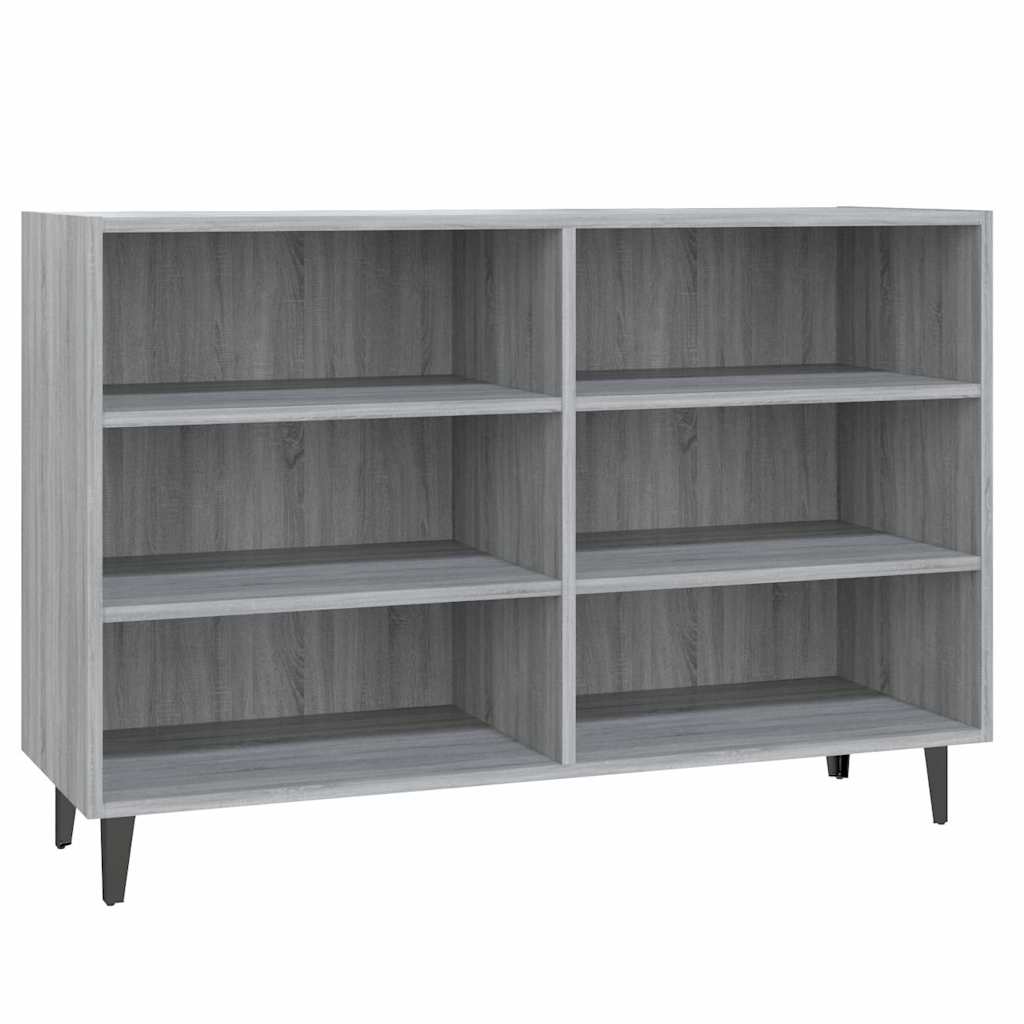 vidaXL Sideboard Grau Sonoma 103,5x35x70 cm Holzwerkstoff