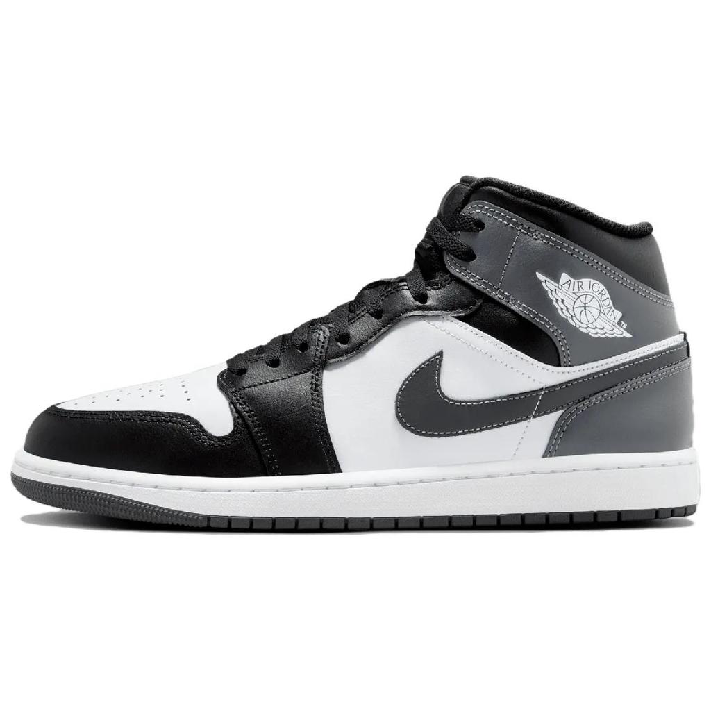 Air Jordan 1 Mid Iron Grey Men Sneakers Black White DQ8426-001