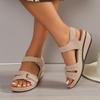 Модные женские винтажные римские сандалии летние прогулочные рыбий рот мягкая подошва модные открытые носки платформа удобные тапочки обувь Sapato