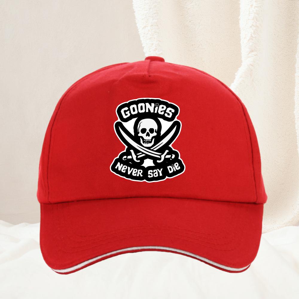 Копия бейсболки The Goonies Never Say Die Унисекс Шляпы Женская Защита от солнца Snapback Кепки из фильма The Goonies