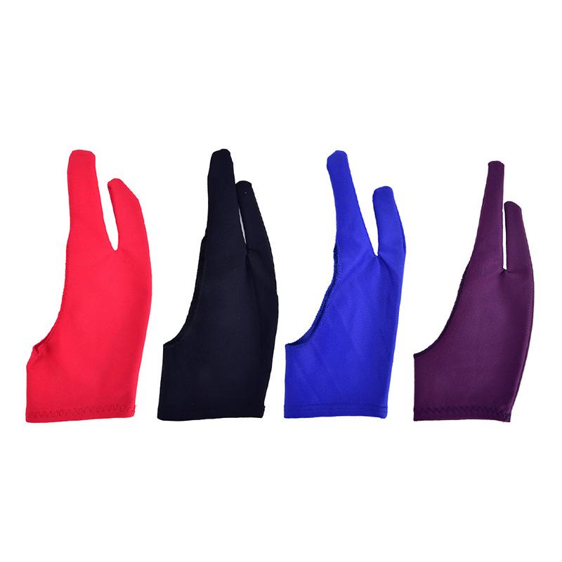 1 шт. противообрастающие перчатки с двумя пальцами для художественного рисования и графического планшета с ручкой