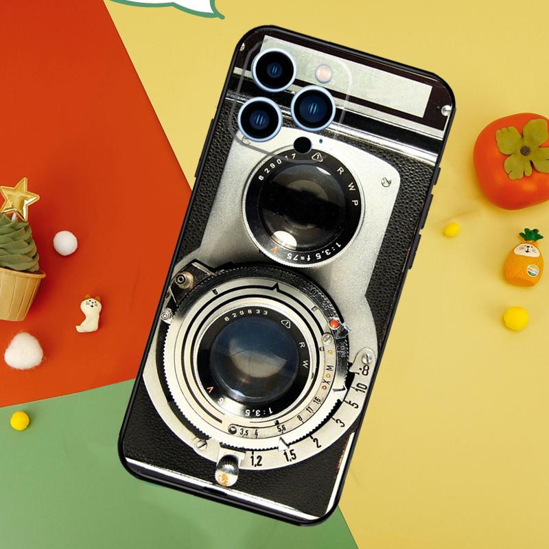 Ретро Камера Винтажный Чехол Для iPhone 14 13 12 11 15 16 Pro Max Mini X XR XS Max 8 7 14 15 16 Plus Чехол Funda