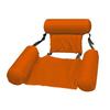 Foldable Inflatable Recliner with Mesh Hammock - Dual-Use Floating Bed Sofa Chair