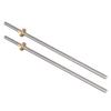 3D Printer THSL-300-8D Trapezoidal Rod T8 Lead Screw Thread 2mm Lead 8mm Length100mm200mm300mm400mm500mm600mm with Brass Nut