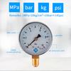 TS-60-10bar 60mm Dial Pressure Gauge 0-10 Bar Water/Gas/Air Pressure Measurement Tool with 1/4 NPT Bottom Mount