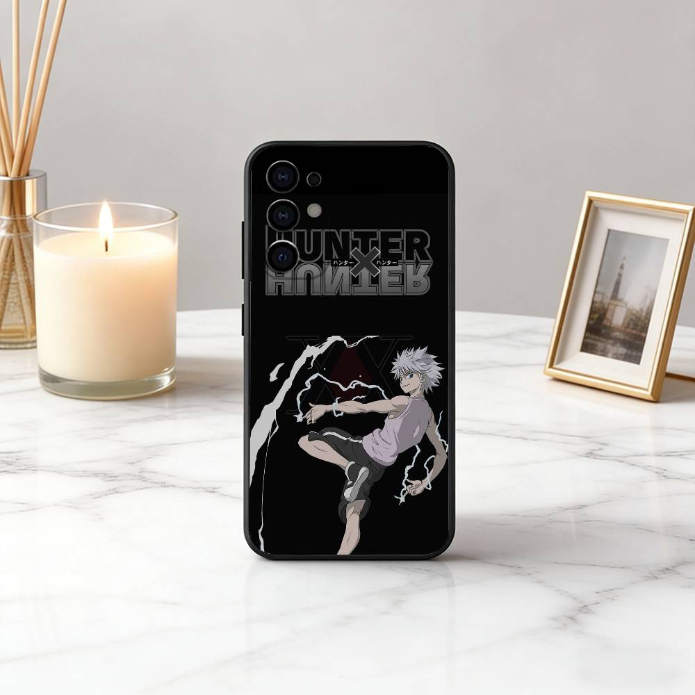 H-Hunter K-Killua Z-Zoldyck Чехол для телефона Hunter-KZ Черный Силиконовый Мягкий Для Samsung S25,S24,S21,S22,S23,S30,Ultra,S20,Plus,Fe,Lite