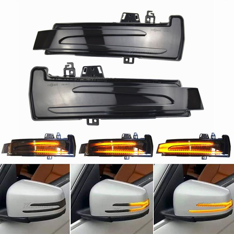 Dynamic Turn Signal LED Light Side Mirror Indicator Puddle Lamp For Mercedes Benz W204 CLA A B C E S GLA GLK CLS Class W176 W212