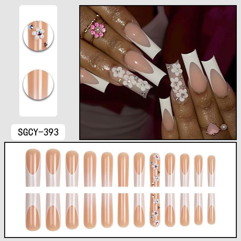 O7 Маникюрный ноготь, длинный, носимый, летний, усовершенствованный, носимый, накладной, ноготь